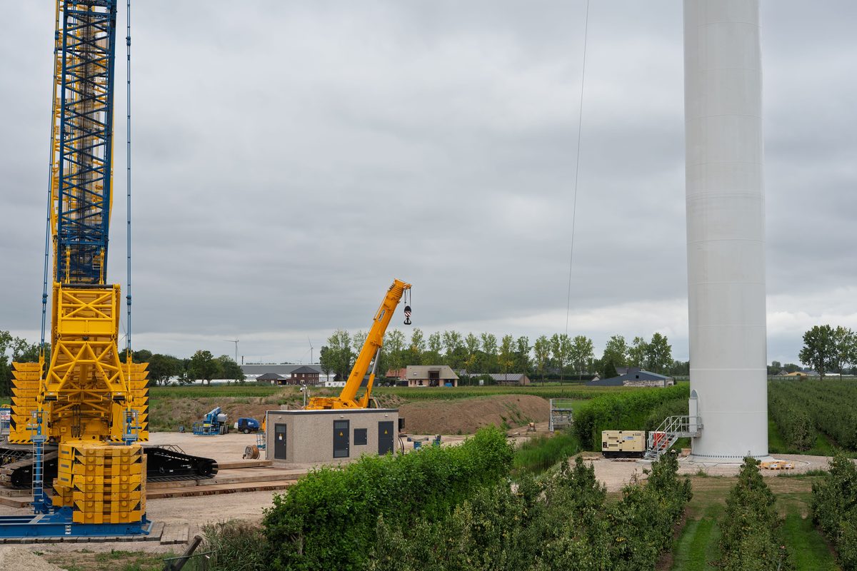 365 Meter hoher Windturm in der Lausitz soll bald ans Netz gehen