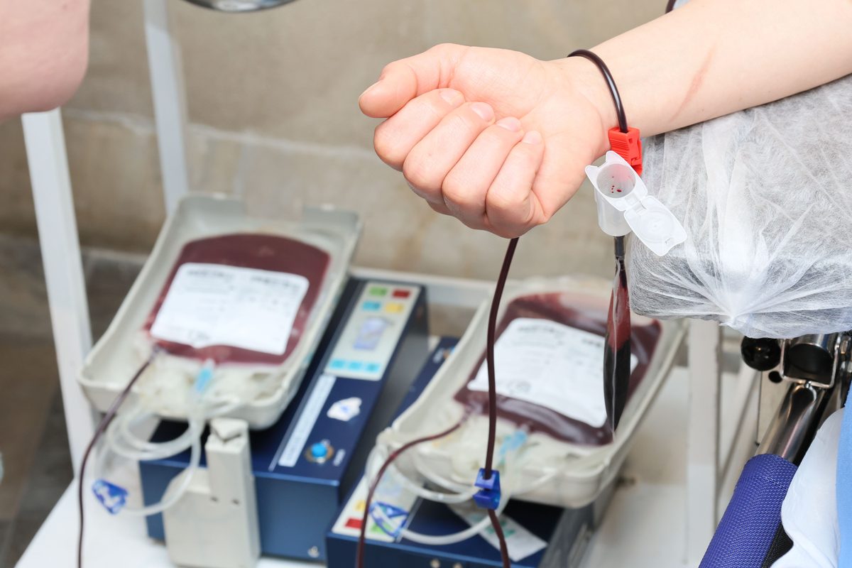 Ausländische Diplomaten spenden in Saudi-Arabien Blut